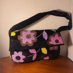 Vintage Another Y&S Original Beaded Flower Bag